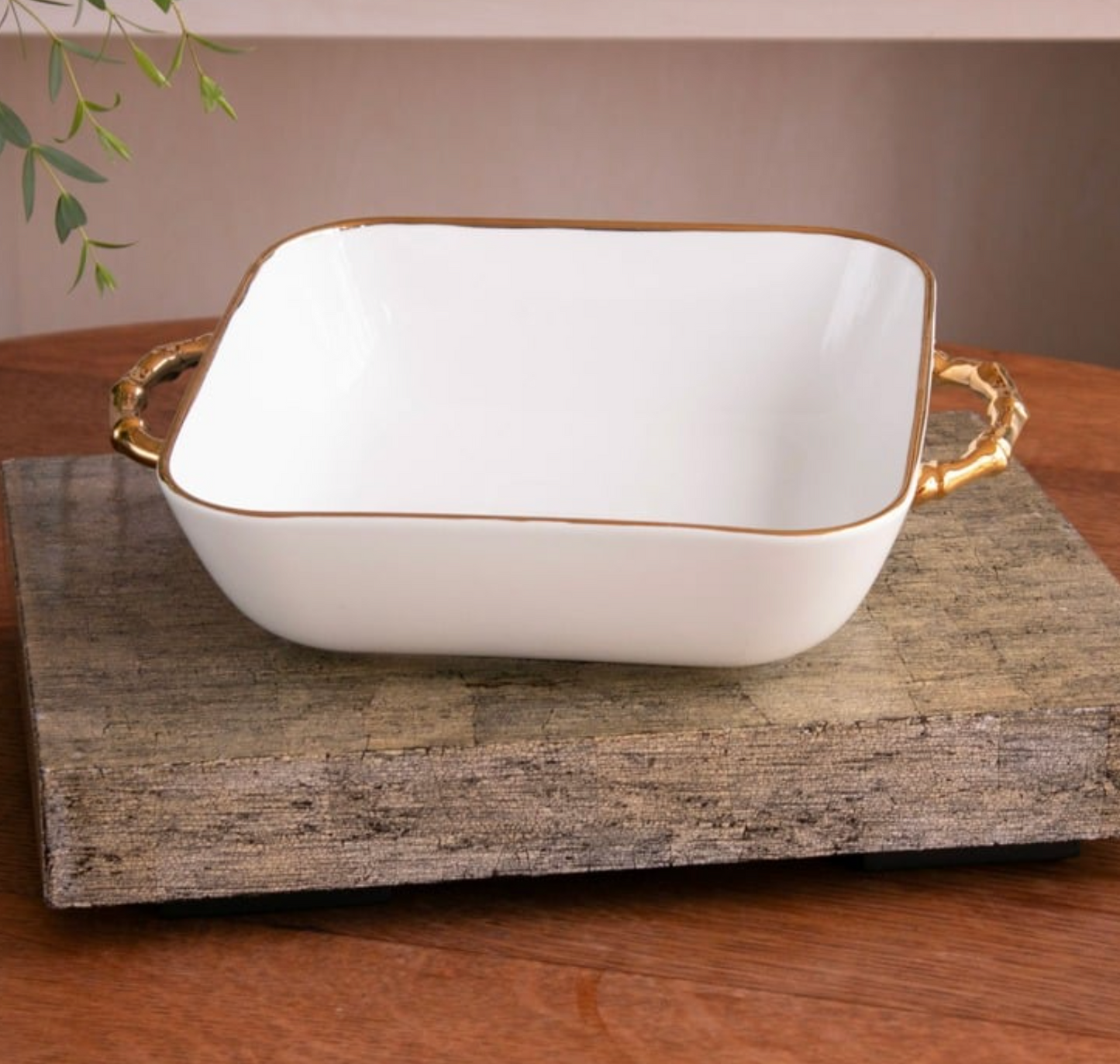 Ceramic Bamboo Casserole