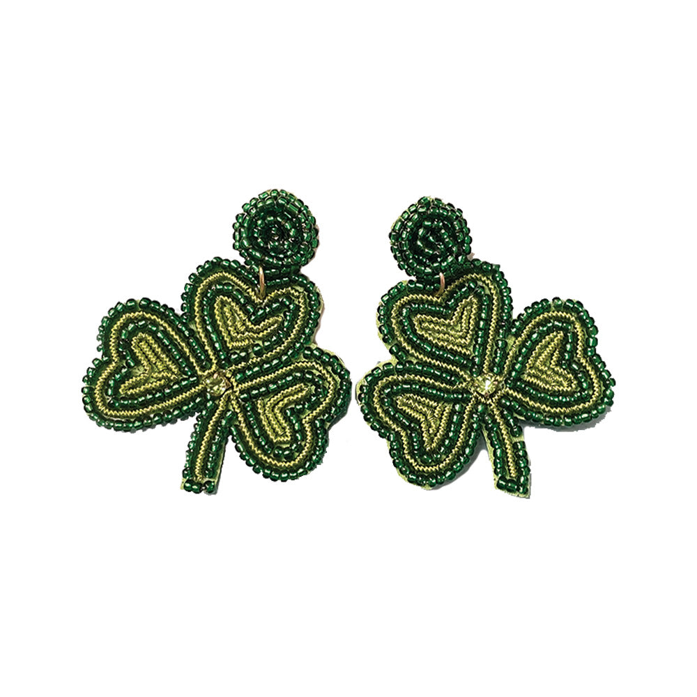 Clover Beaded Earrings