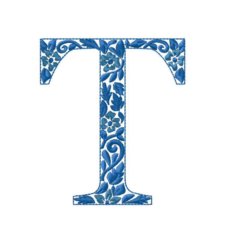 Embroidery Chinoiserie Font