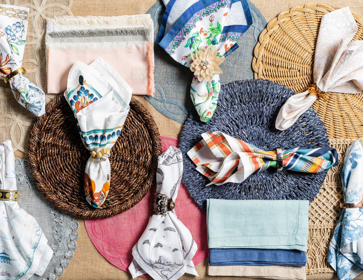 Iberian Journey Indigo Napkin