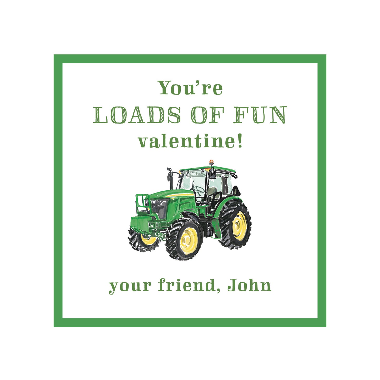 Tractor Valentine