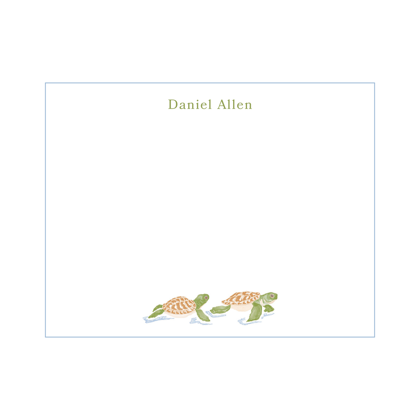Sea Turtle Notecard