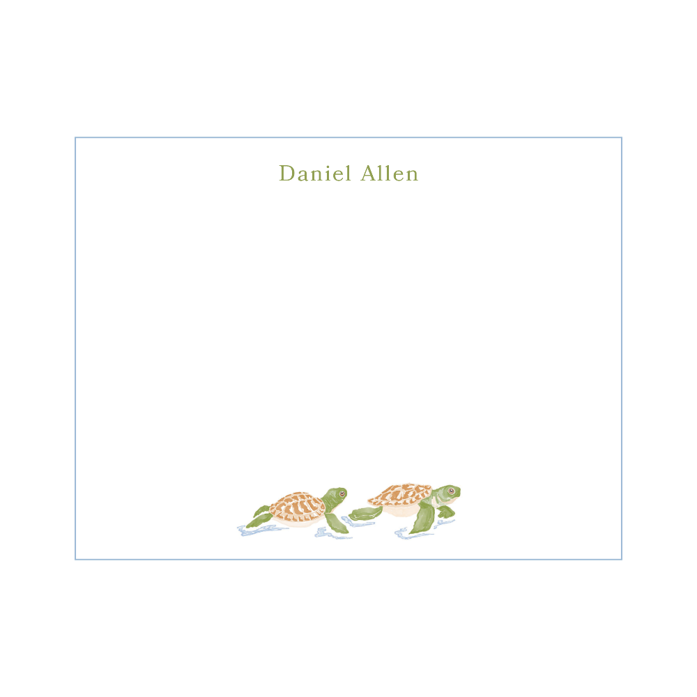 Sea Turtle Notecard