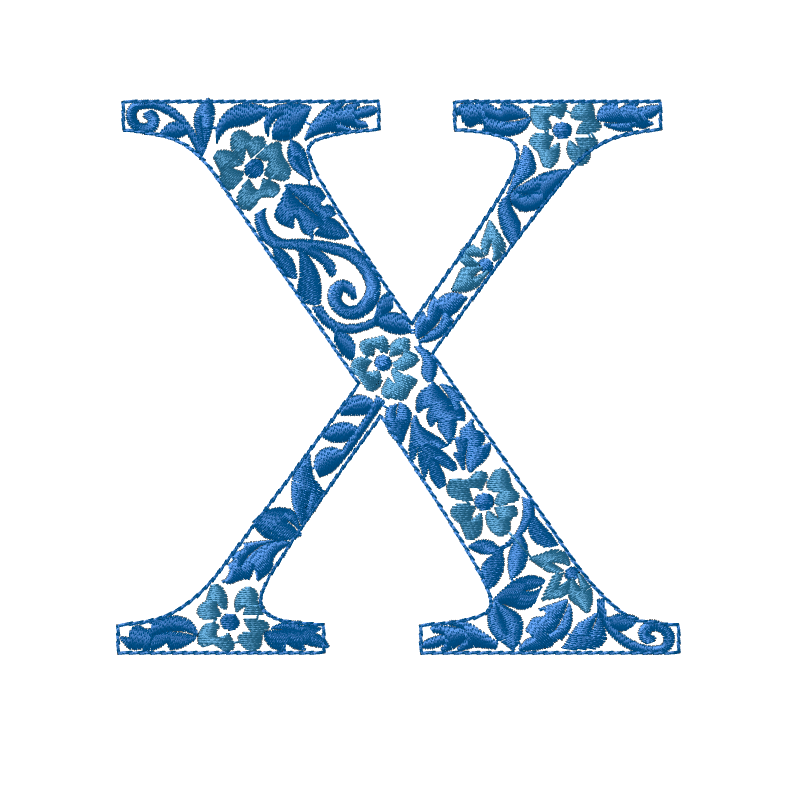 Embroidery Chinoiserie Font