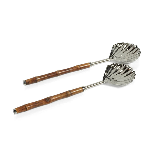 Bamboo and Nickel Server Set
