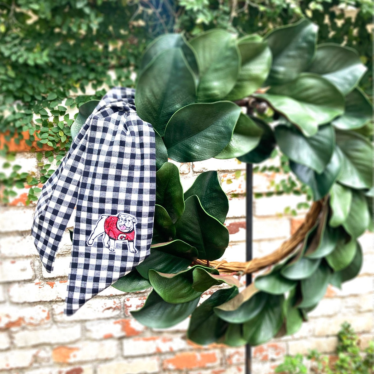 Bulldog Wreath Sash