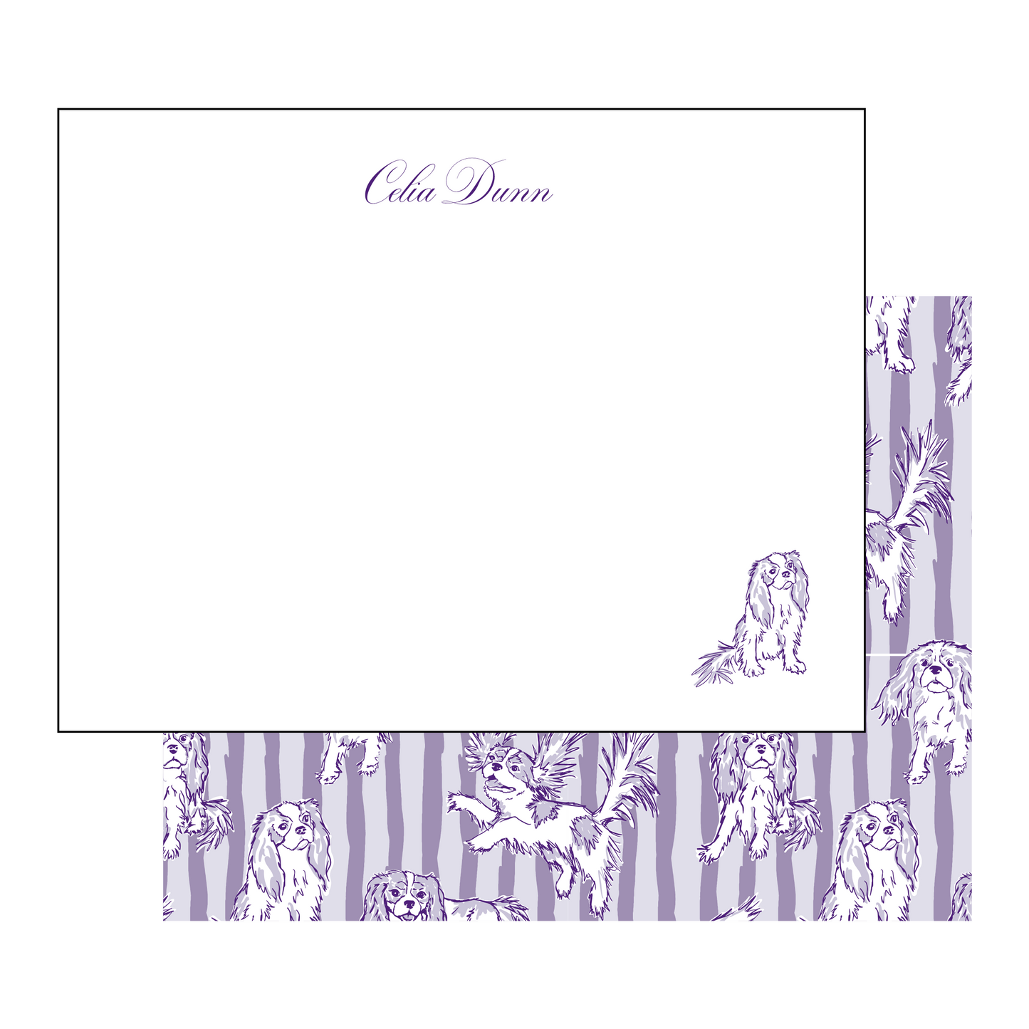 Darling Dog Notecard - Cavalier