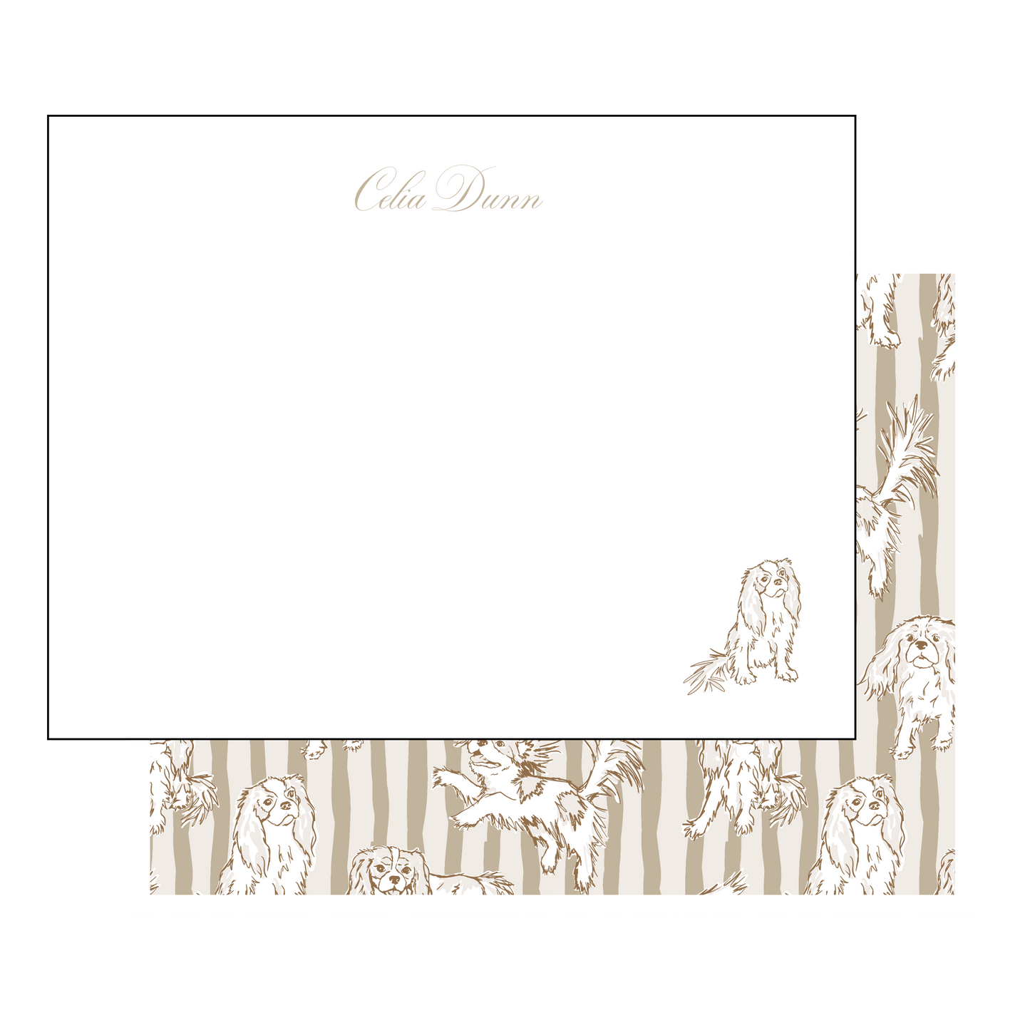 Darling Dog Notecard - Cavalier