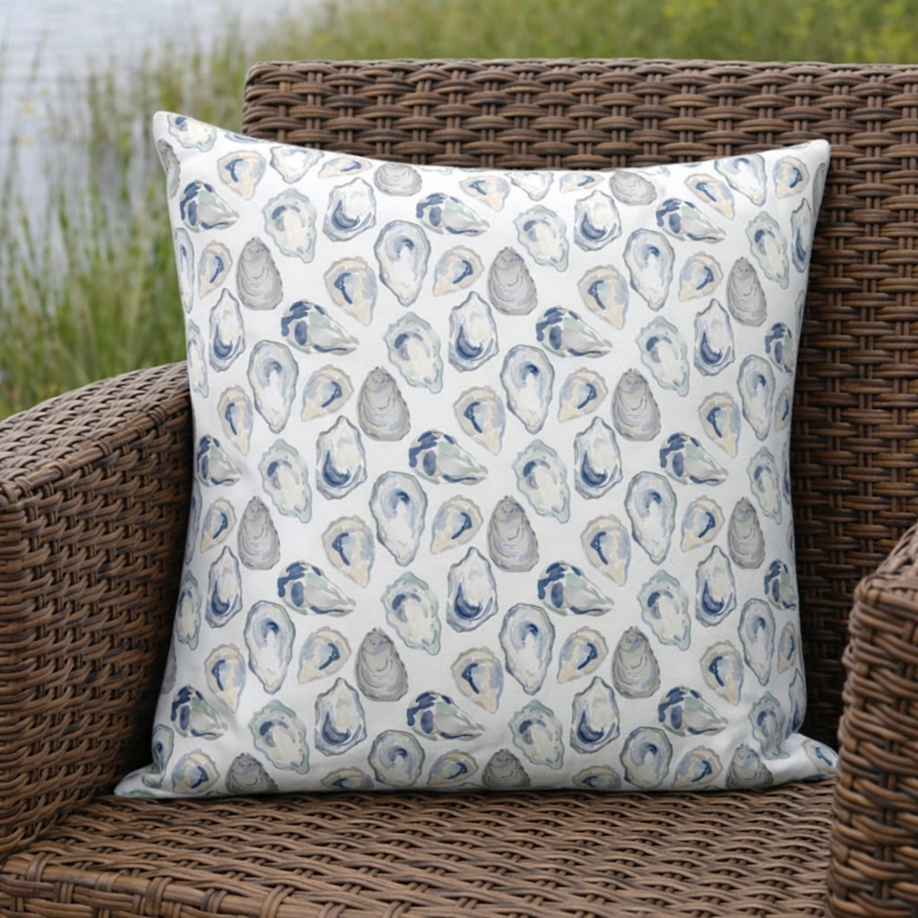 Oyster Roast Outdoor Pillow Cover