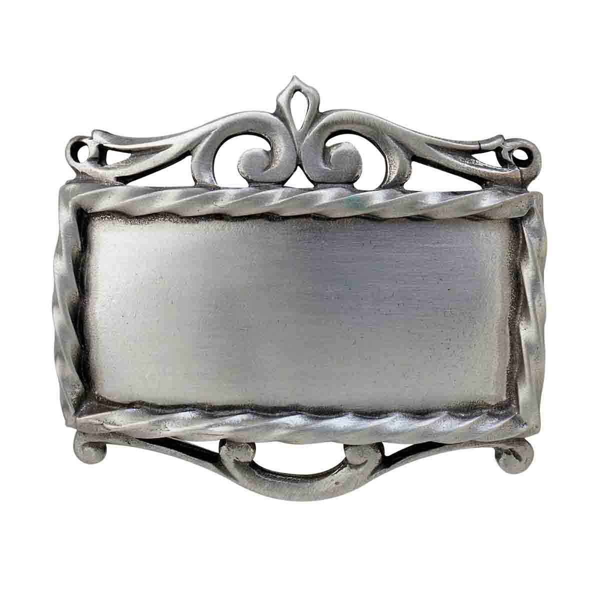 Pewter Decanter Label