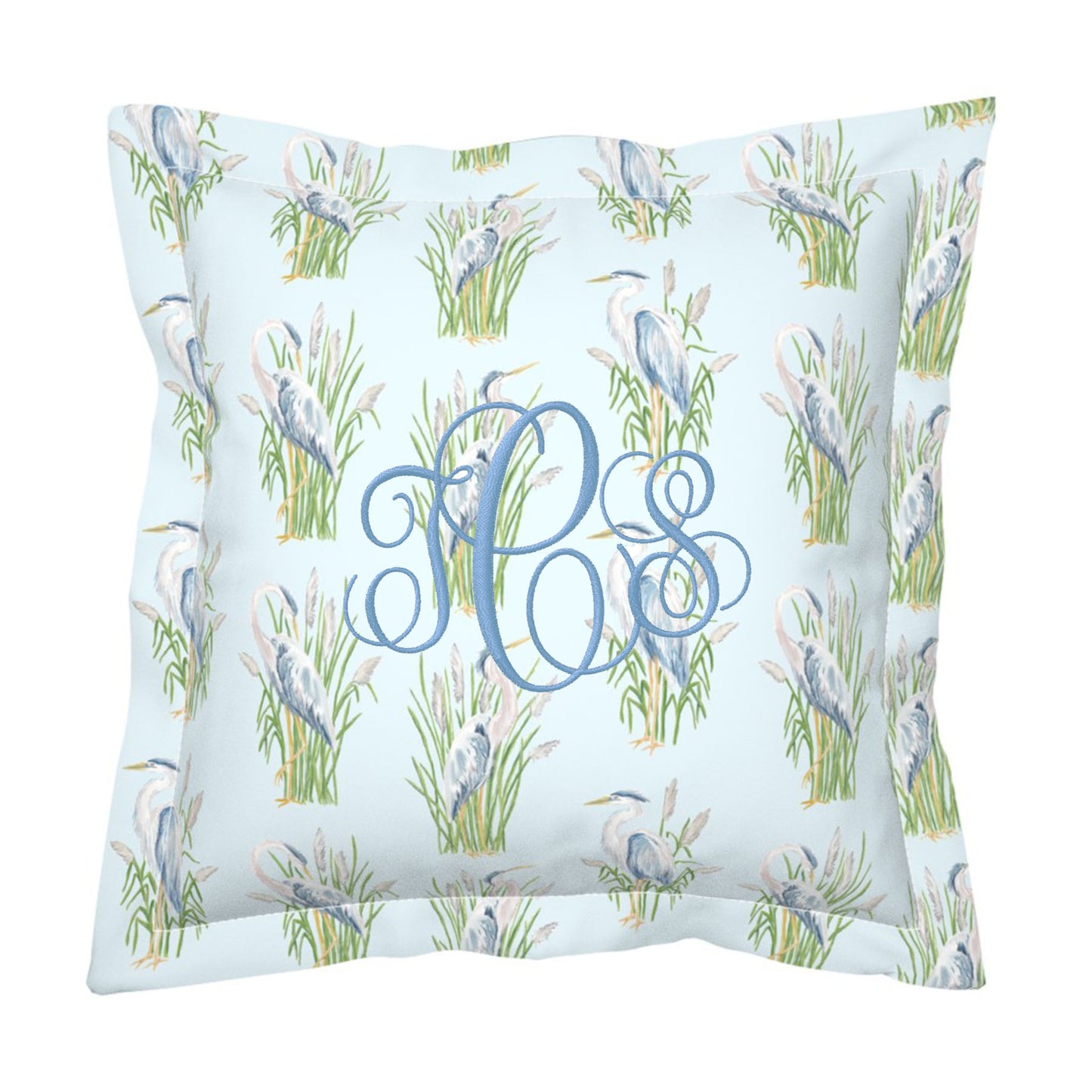 Blue Heron Pillow Cover