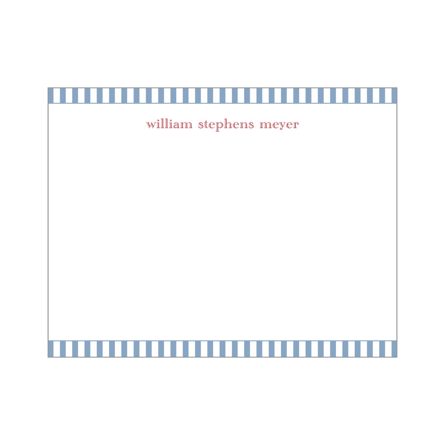 Patriotic Stripes Notecard