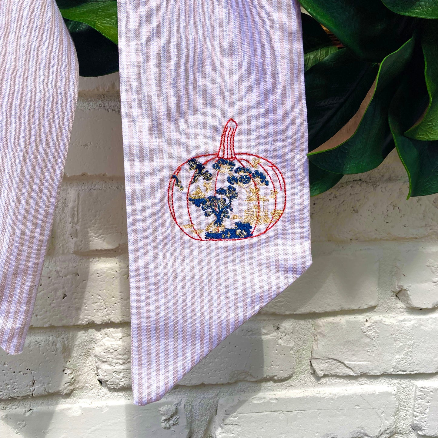 Pumpkin Wreath Sash