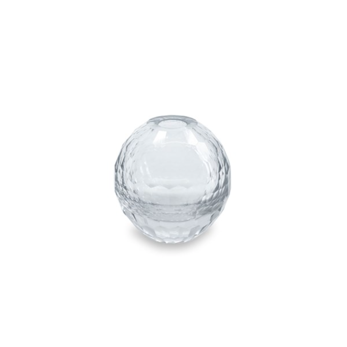 Glass Faceted Bud Vase
