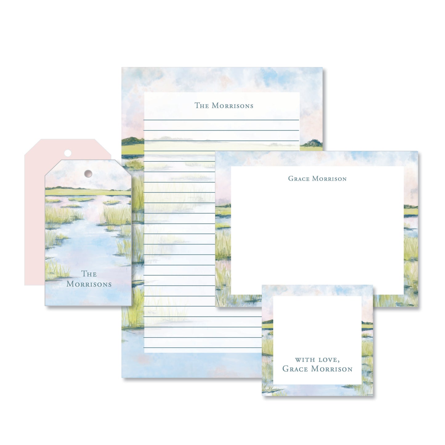 Spring Marsh Stationery Set