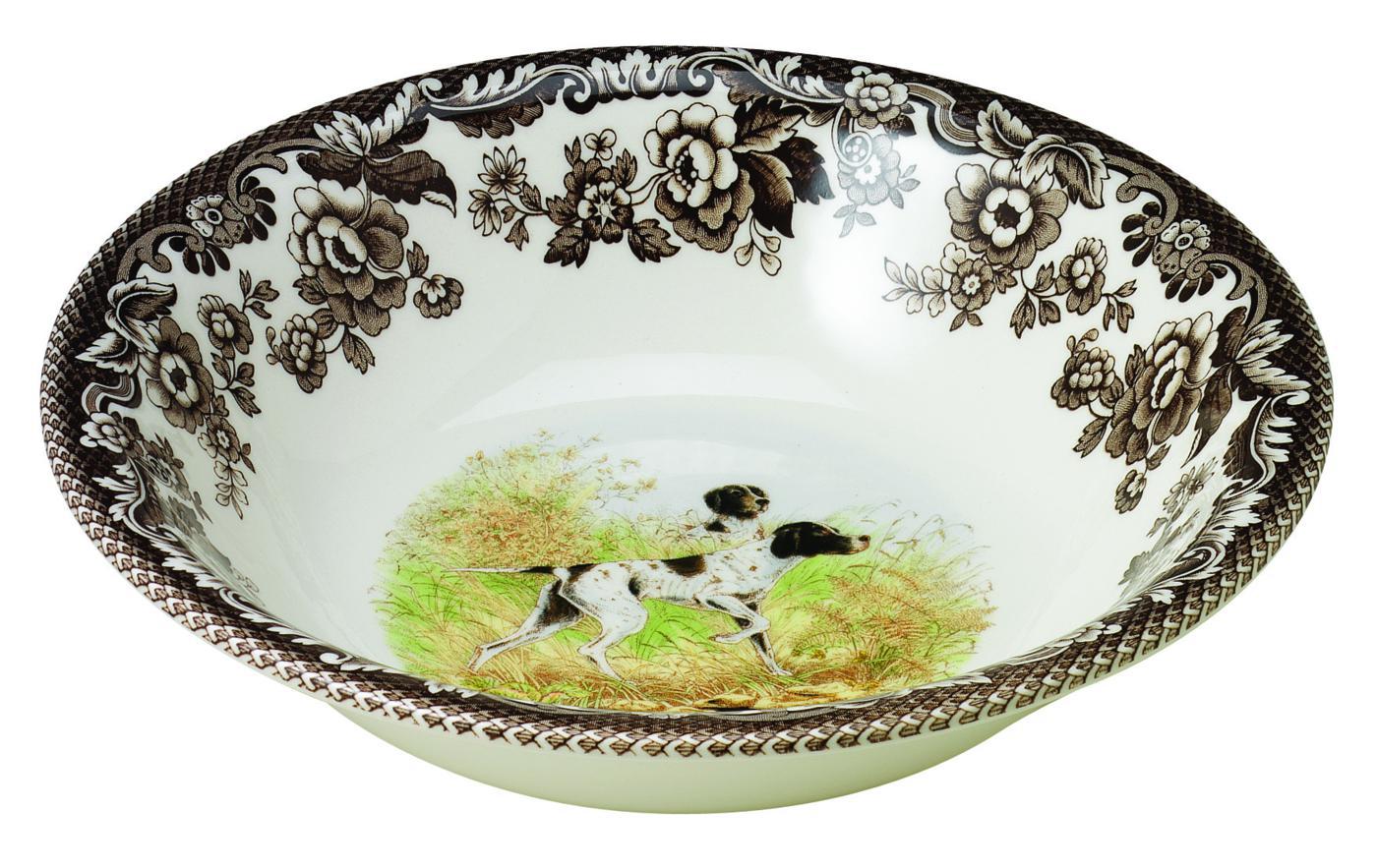 Woodland Ascot Cereal Bowl - Hunting Dogs