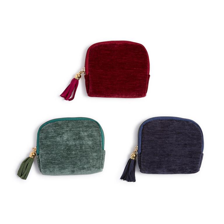 Velvet Jewelry Organizer Pouch