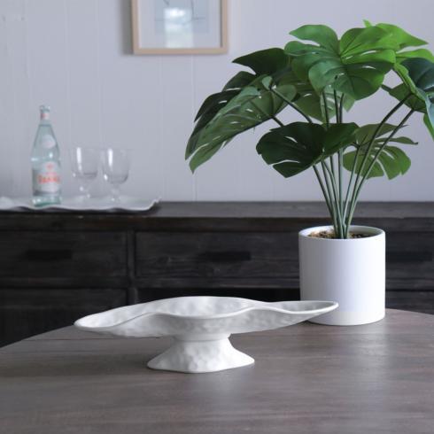 Vida Nube Pedestal Cracker Tray (White)