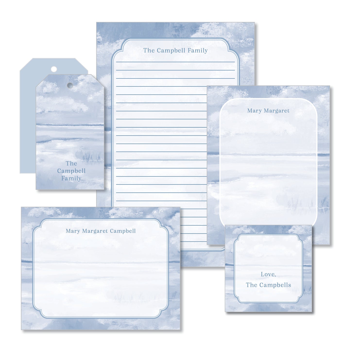 Serene Skies Stationery Set