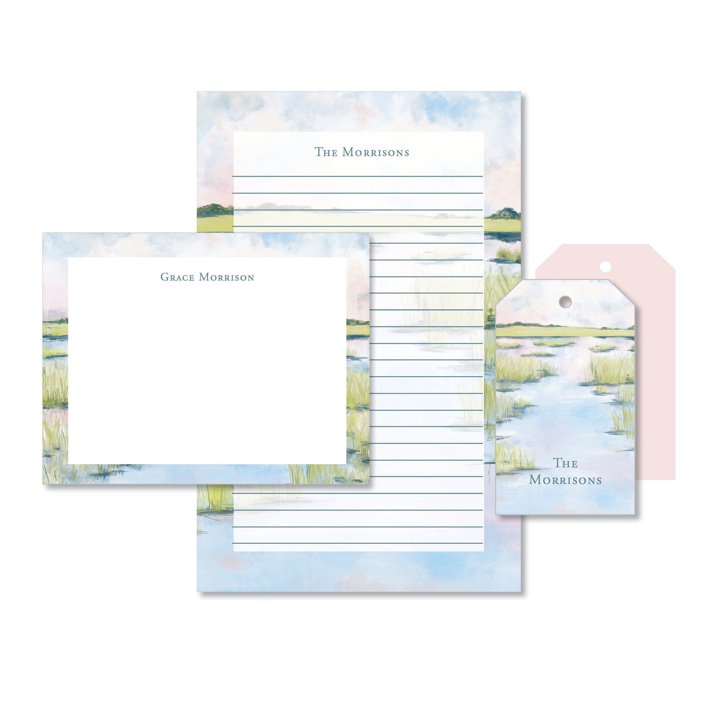 Spring Marsh Stationery Set