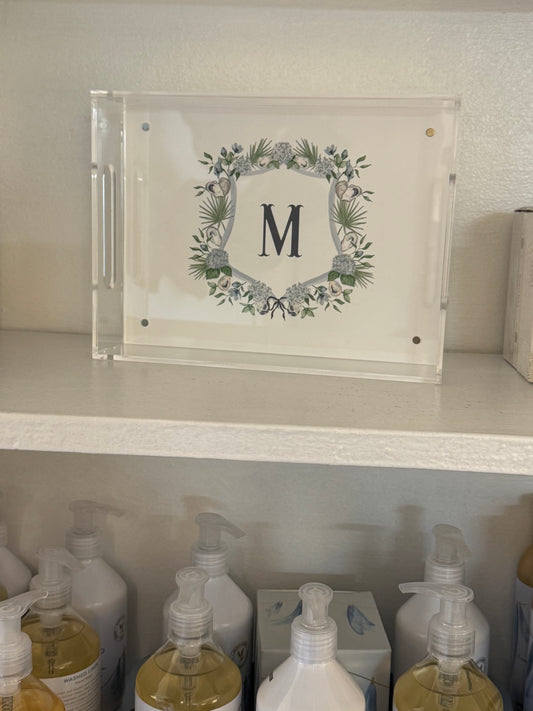 Lowcountry Crest Acrylic Tray