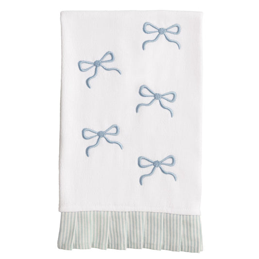 Bow Pleated Edge Hand Towel