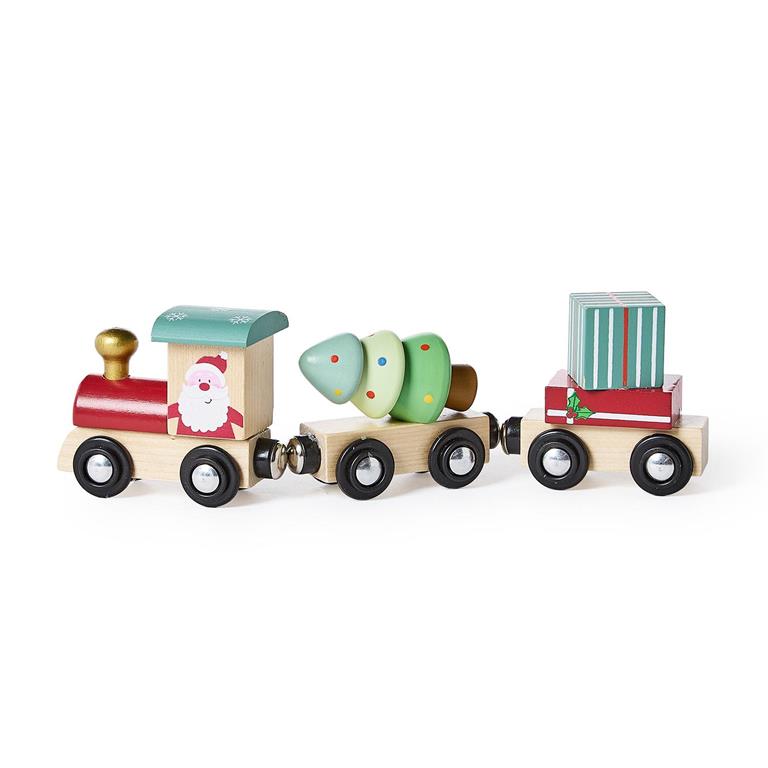 Wooden Santa Train Set