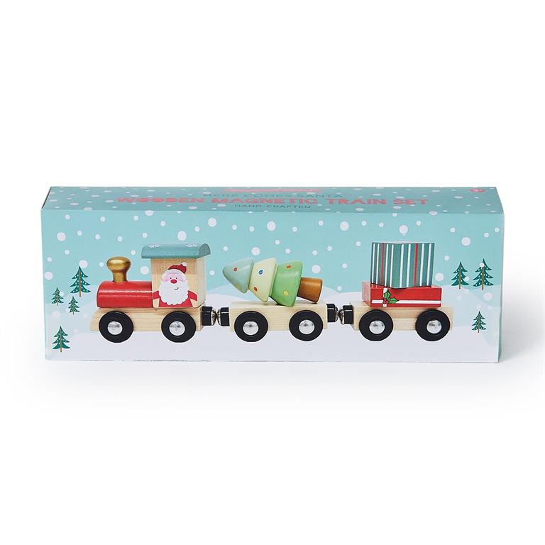 Wooden Santa Train Set