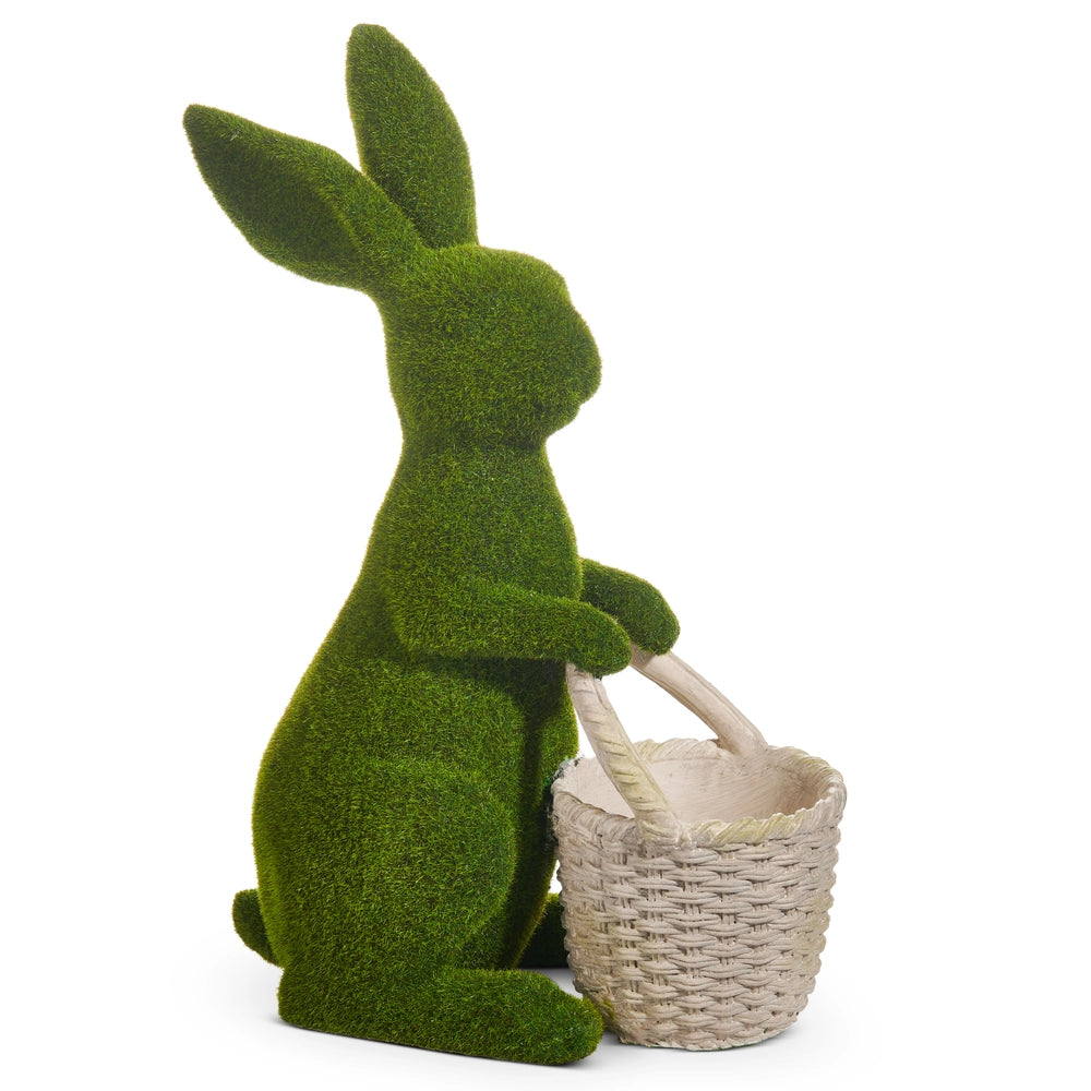 Moss Bunny w/Basket
