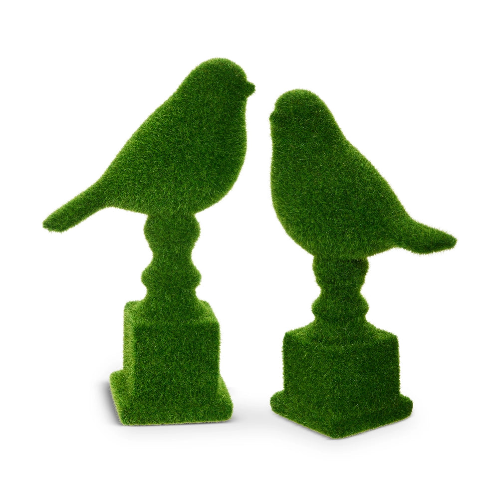 Moss Birds on Pedastal