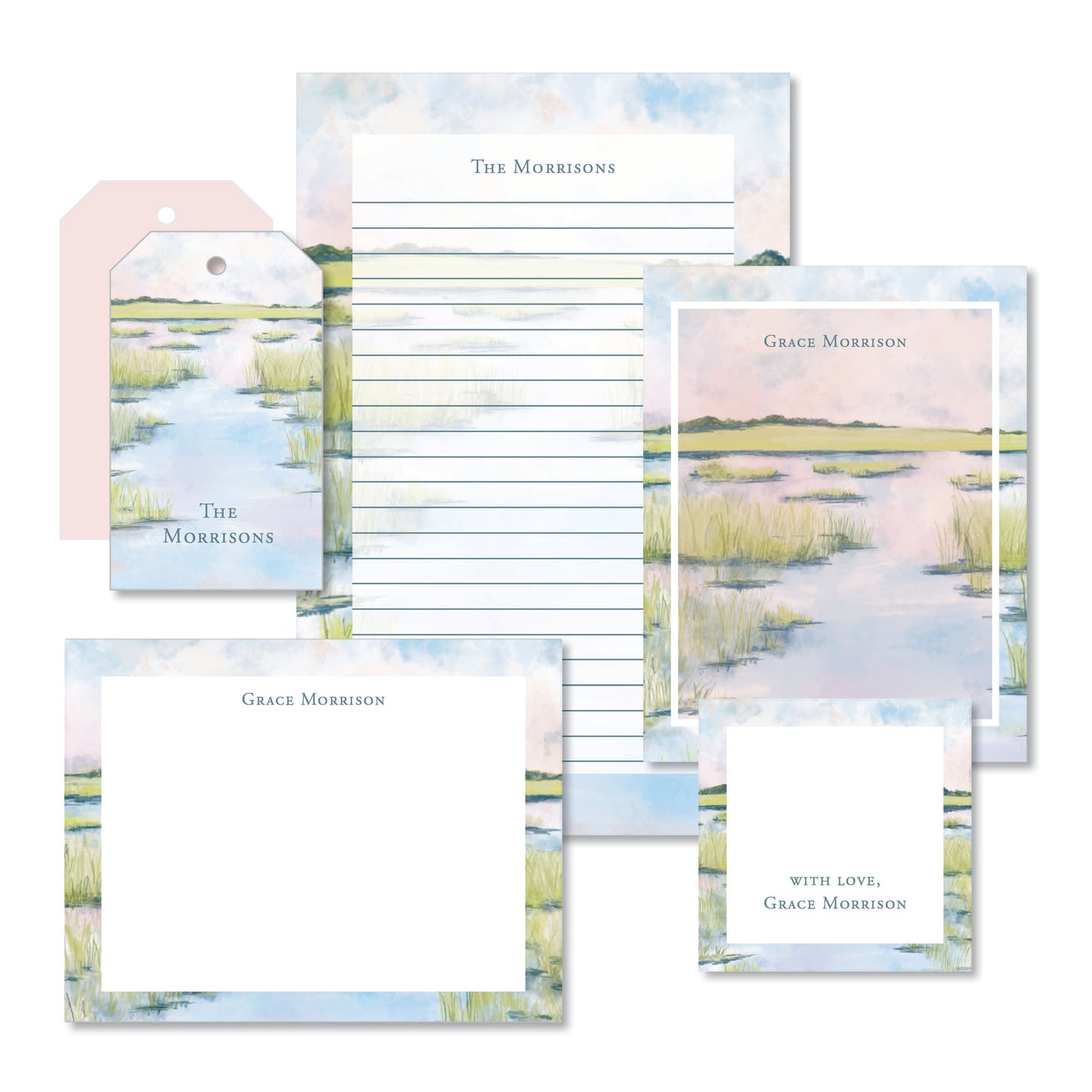 Spring Marsh Stationery Set