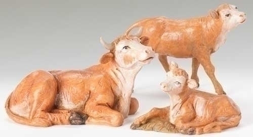 Ox Family Nativity Set