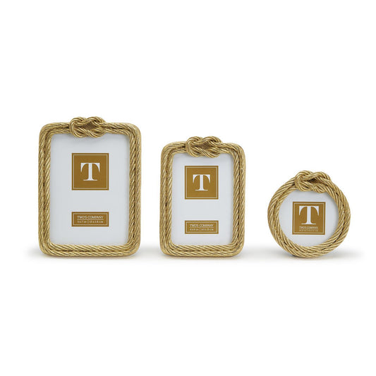 Golden Rope Picture Frames