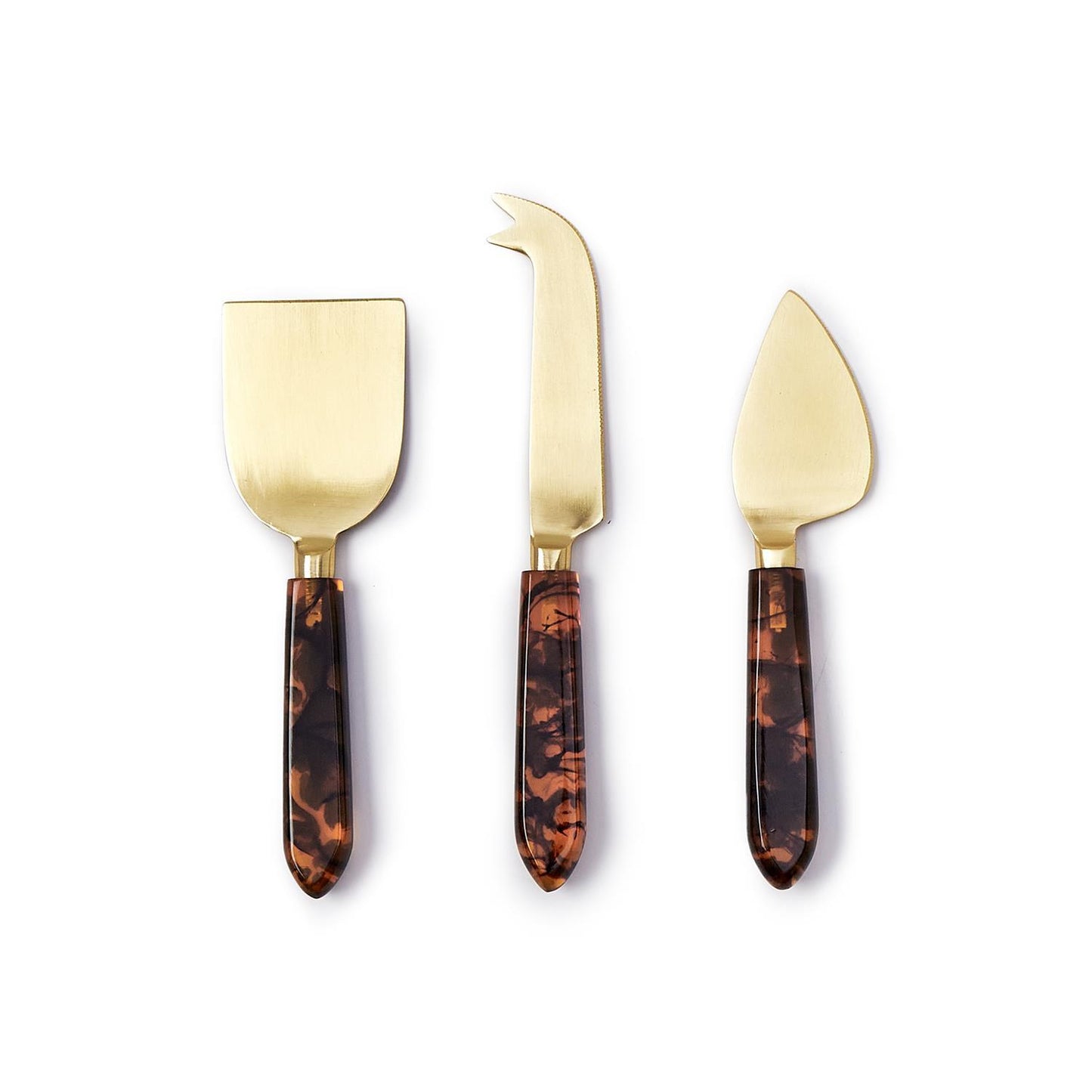 Tortoise Cheese Knives Set