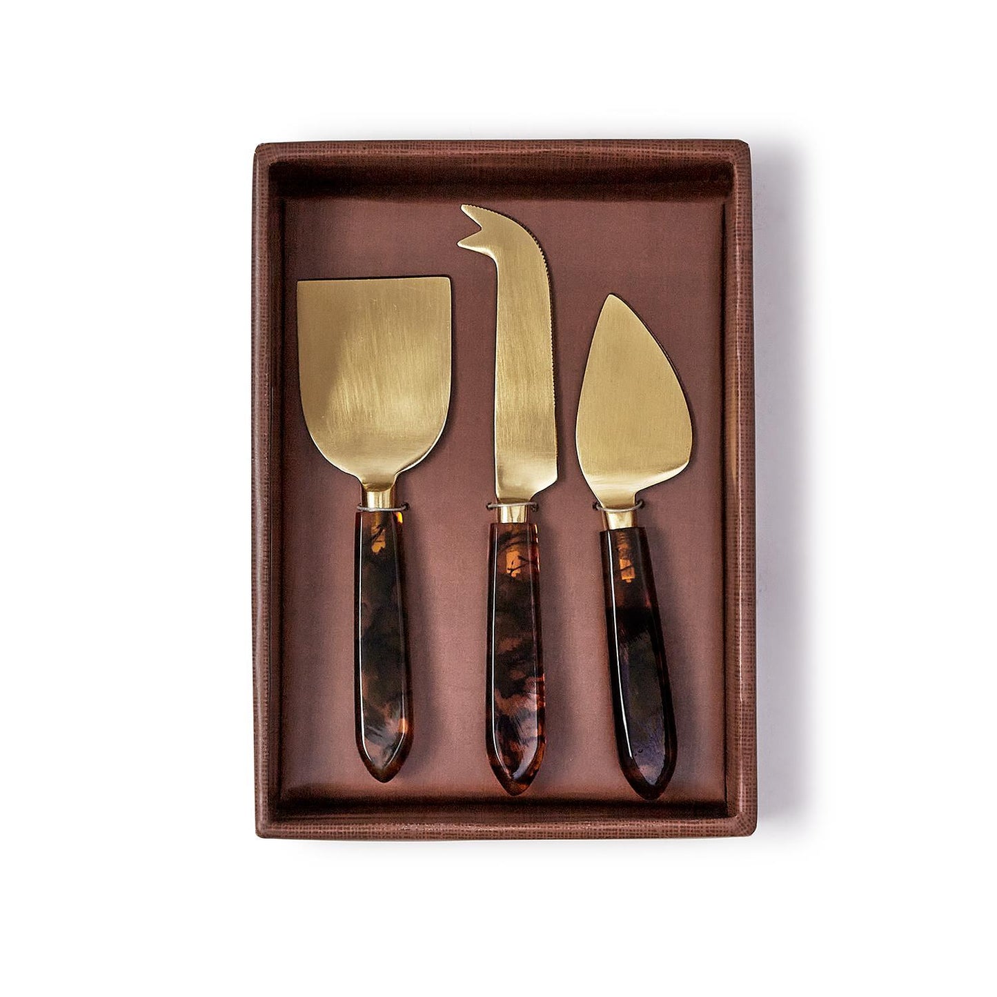 Tortoise Cheese Knives Set