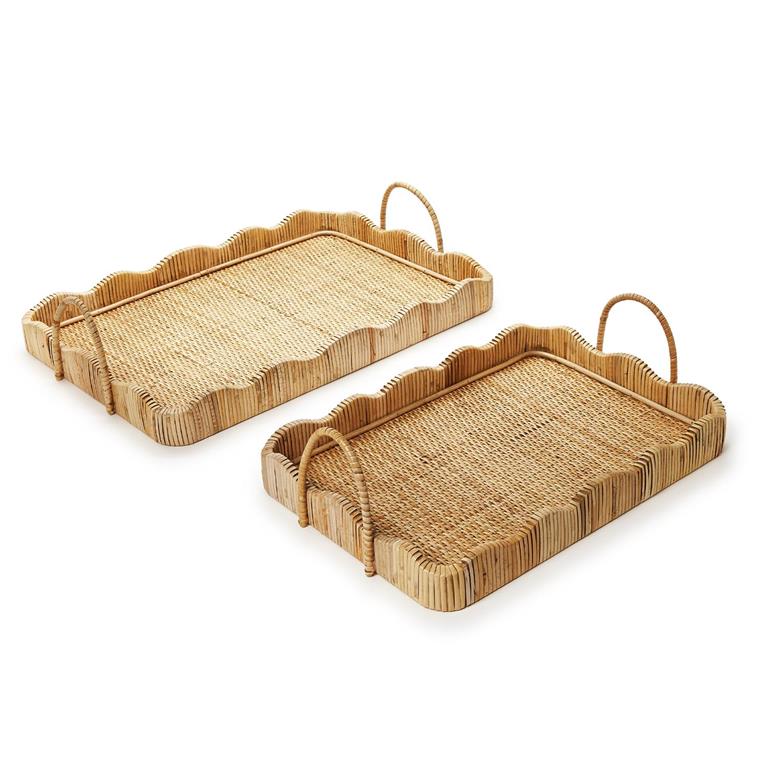 Scalloped Edge Trays