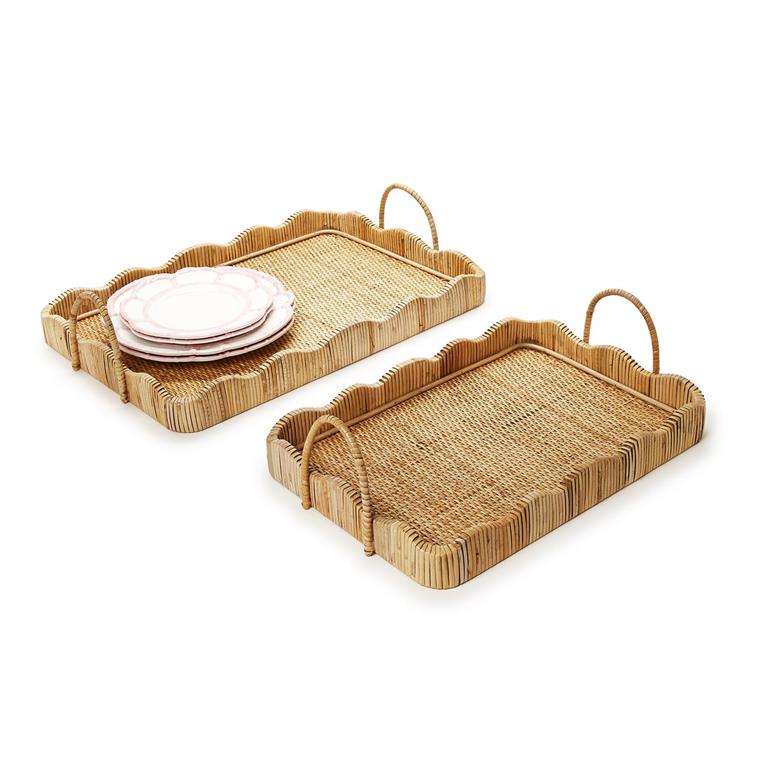 Scalloped Edge Trays