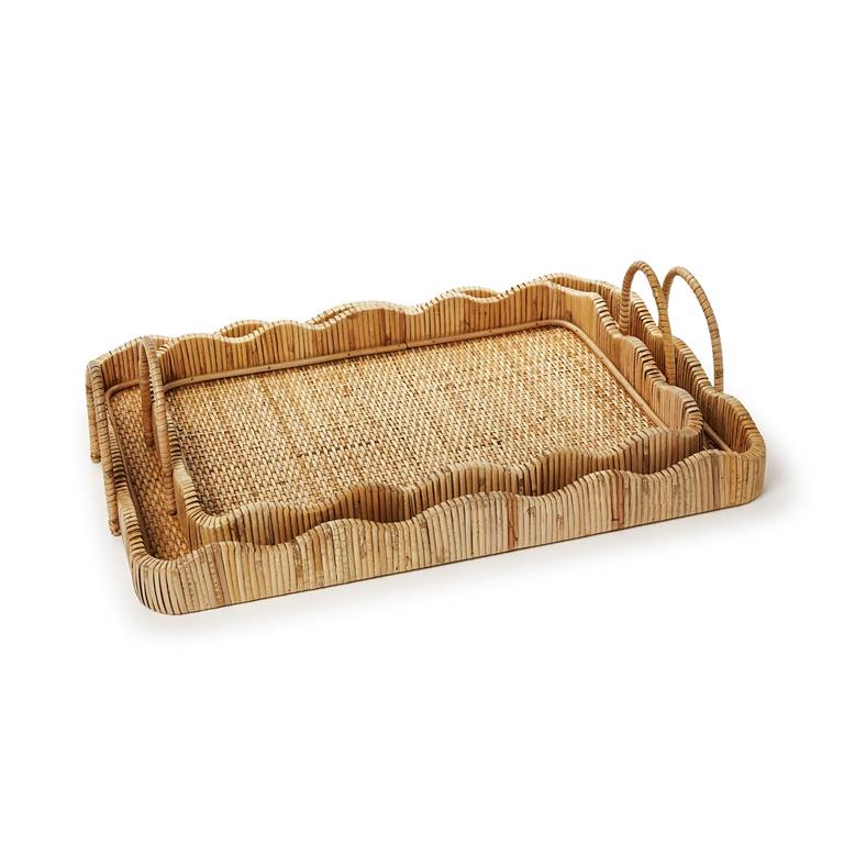Scalloped Edge Trays