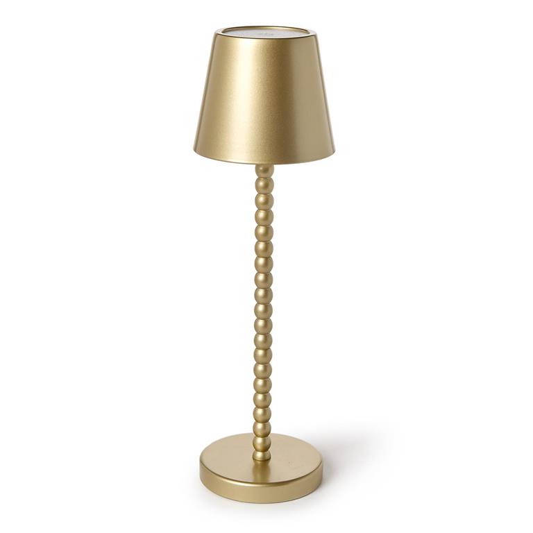 Beaded Gold LED Table Lamp