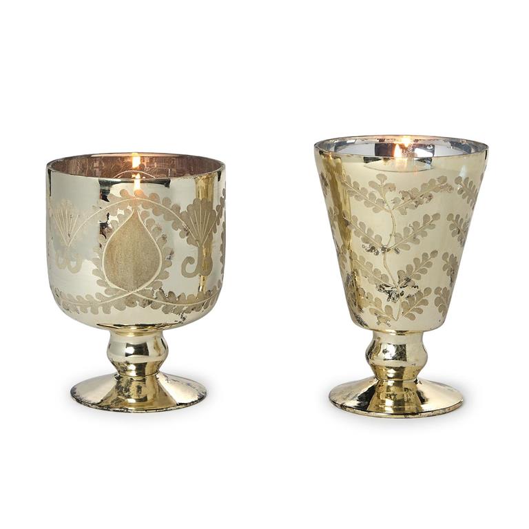 Mercury Glass Cachepot