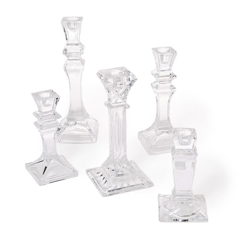 Glass Taper Candleholder