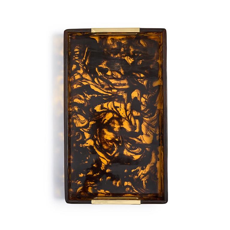 Tortoise Swirl Serving Tray