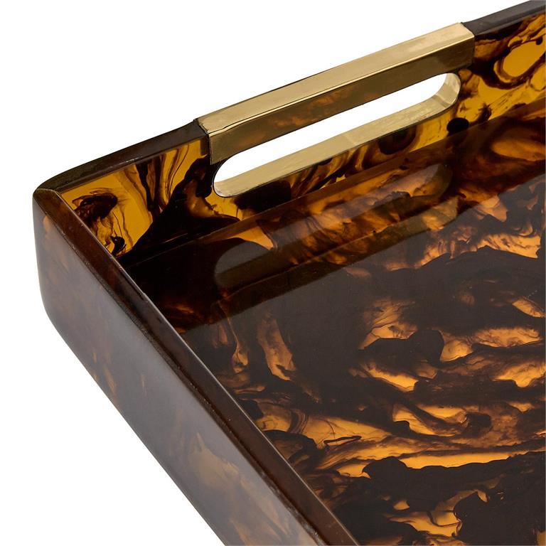 Tortoise Swirl Serving Tray