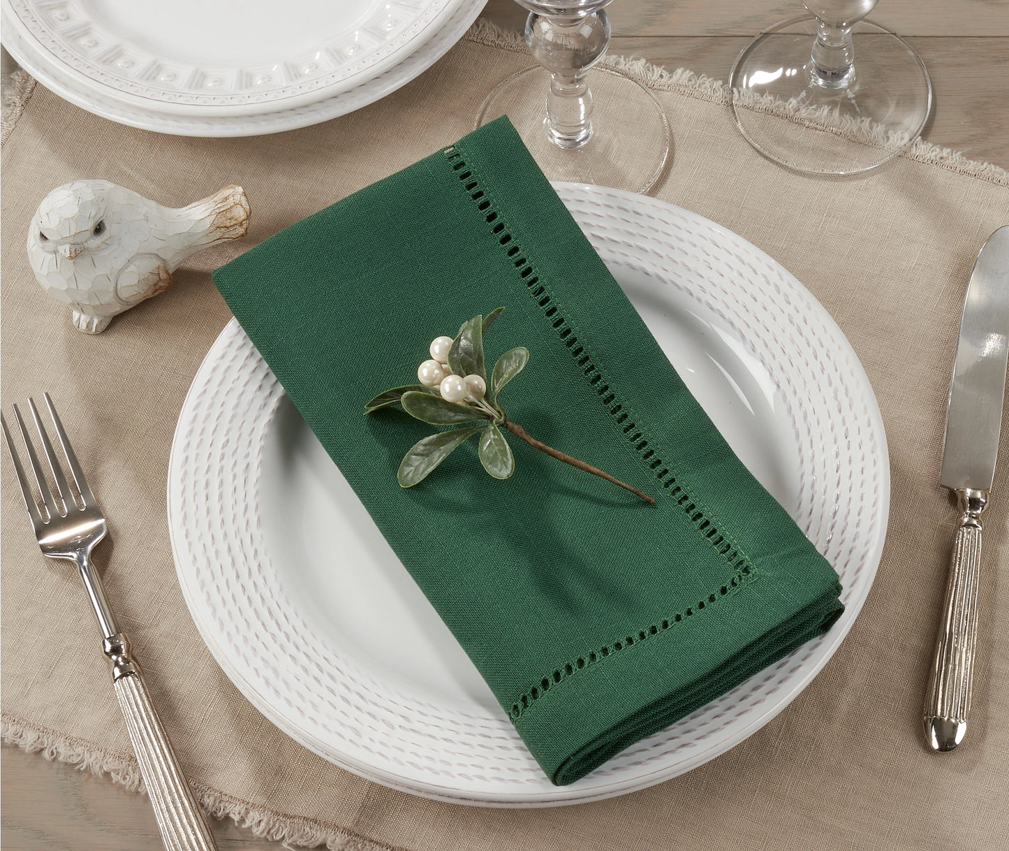 Hemstitch Dinner Napkins