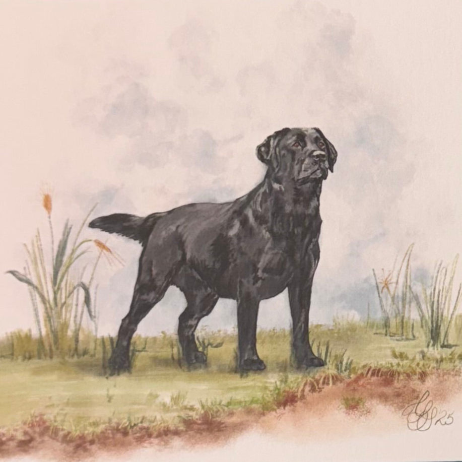 Black Lab “Petite Pup” Acrylic Art