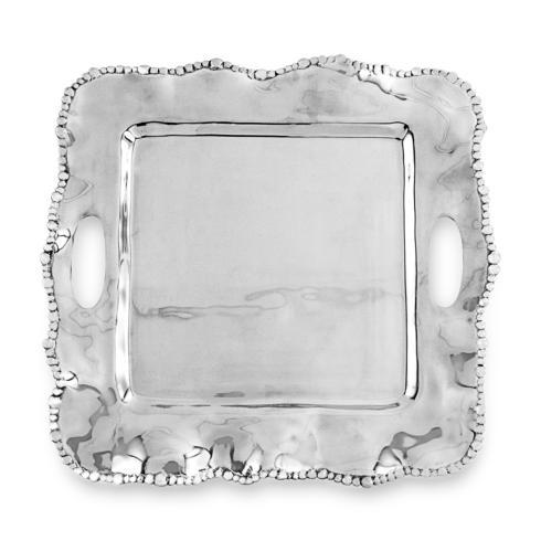 Organic Pearl Medium Square Tray