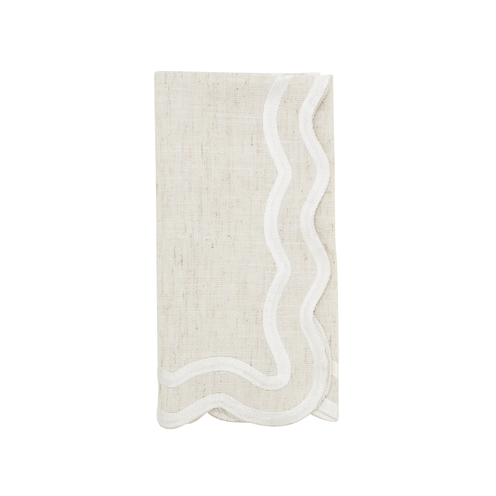 Scalloped Border Dinner Napkins