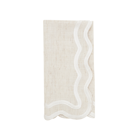 Scalloped Border Dinner Napkins