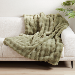 Bubble Faux Fur Throw