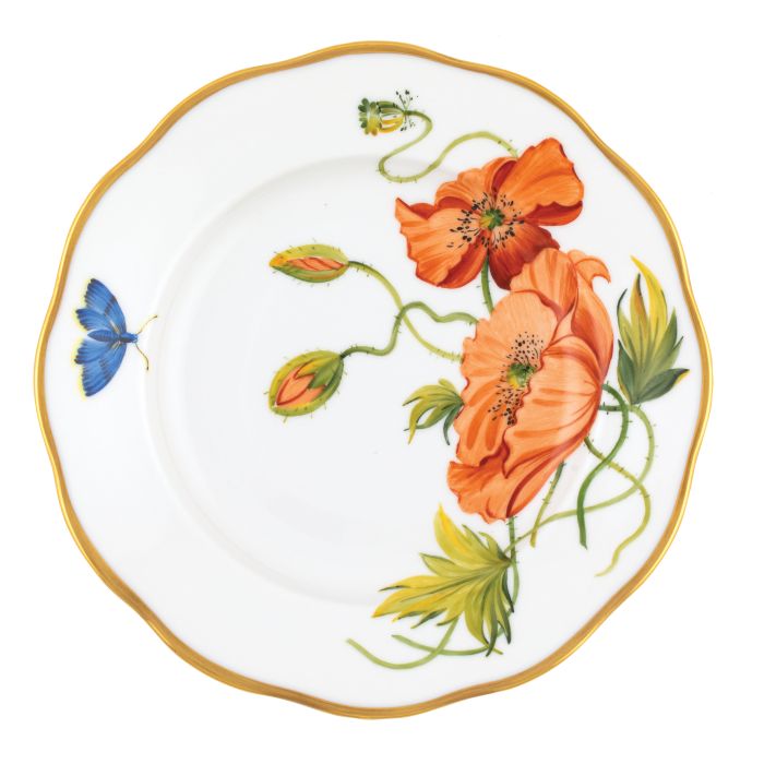 Herend American Wildflower Blue Bonnet Bread & Butter Plate - Thumbnail 4